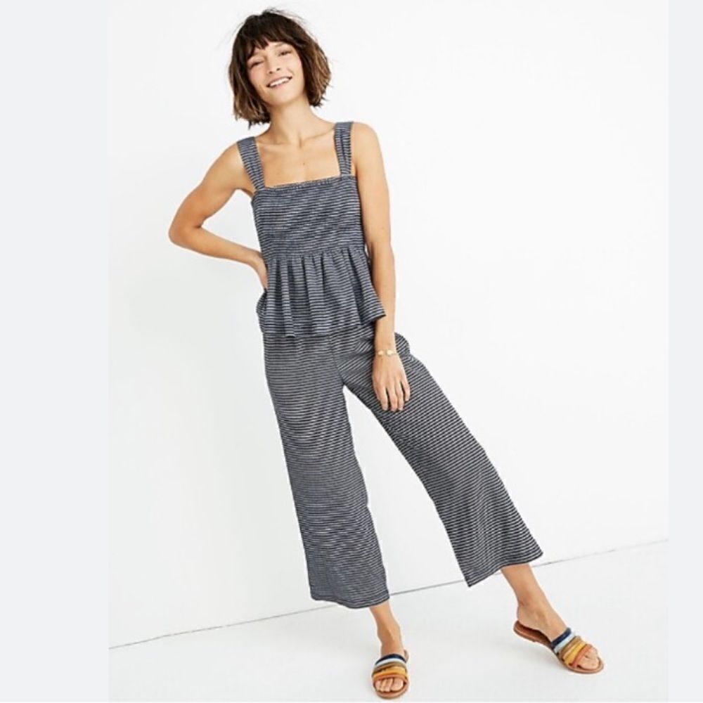 Madewell Texture‎ & Thread pull on pants in stripe
